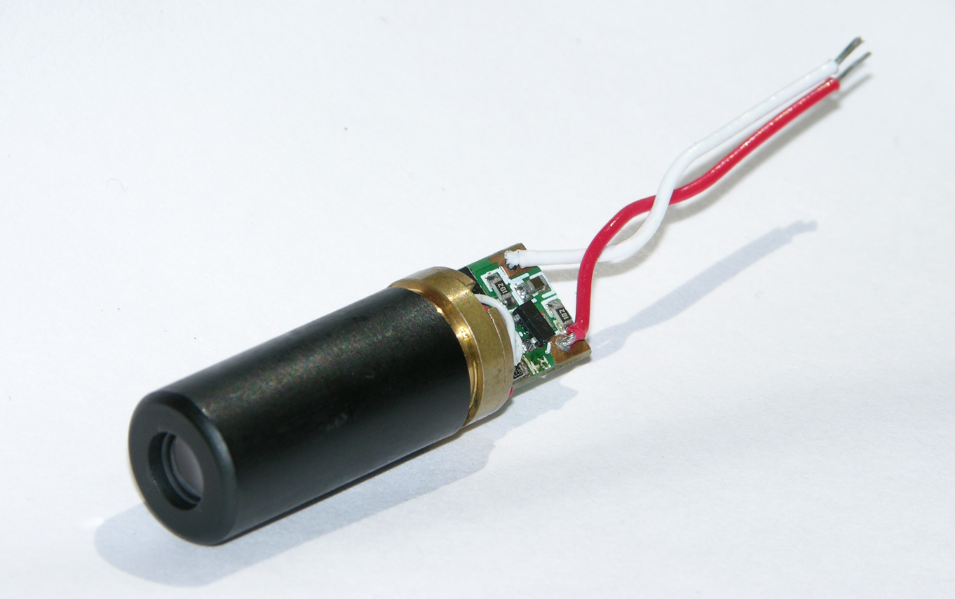 10.5 mm diameter green laser module with APC